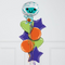 Cutie Mummy Halloween Stars Inflated Foil Balloon Bunch