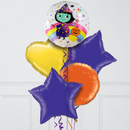 Cute Witch Halloween Foil Balloon Bunch