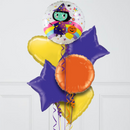 Cute Witch Halloween Foil Balloon Bunch