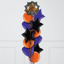 Cutie Spider Web Halloween Stars Inflated Foil Balloon Bunch