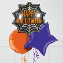 Cutie Spider Web Halloween Stars Inflated Foil Balloon Bunch