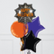 Cutie Spider Web Halloween Stars Inflated Foil Balloon Bunch