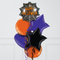 Cutie Spider Web Halloween Stars Inflated Foil Balloon Bunch