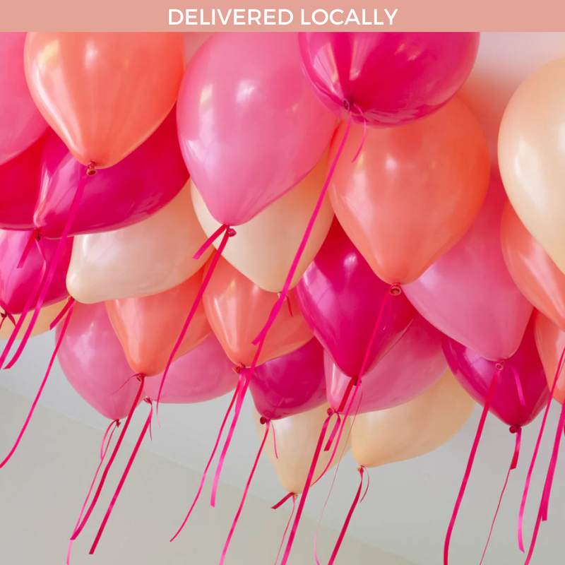 Flamingo Pink Helium Ceiling Balloons