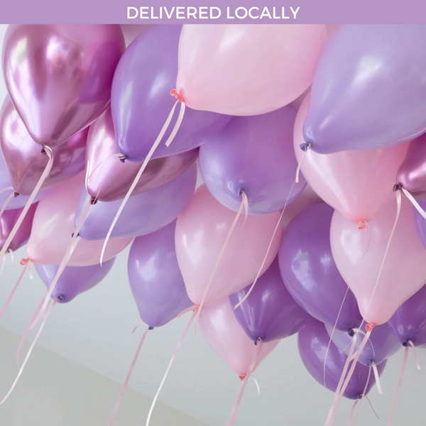 Lavender Rose Helium Ceiling Balloons