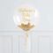 Debs Personalised Gold Confetti Bubble Balloon
