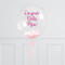 Debs Personalised Pink Confetti Bubble Balloon