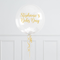 Debs Personalised White Confetti Bubble Balloon
