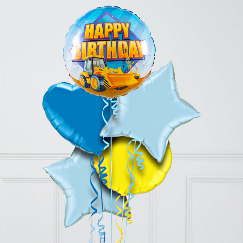 Happy Birthday Digger Balloon Bouquet