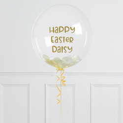 Personalised Easter Daisies Bubble Balloon