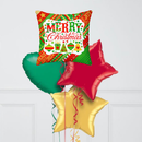 Christmas Small Elements Inflated Foil Balloon Bunch