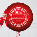 Elf On The Shelf Personalised Inflated Christmas Balloon Bunch