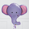 Ellie the Elephant Birthday Inflated Balloon Bunch