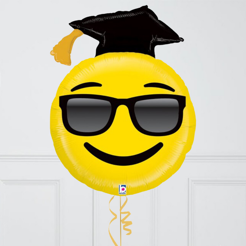 Emoji Grad Foil Inflated Balloon Bunch