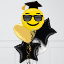 Emoji Grad Foil Inflated Balloon Bunch