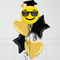 Emoji Grad Foil Inflated Balloon Bunch