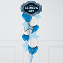 Father's Day Plaid Inflated Foil Balloon Bunch