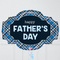 Father's Day Plaid Inflated Foil Balloon Bunch