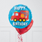 Fire Truck Birthday Stars Inflated Foil Balloon Bunch