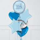 First Holy Communion Blue Inflated Foil Balloon Bunch