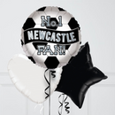 Football Newcastle Fan Inflated Foil Balloon Bunch