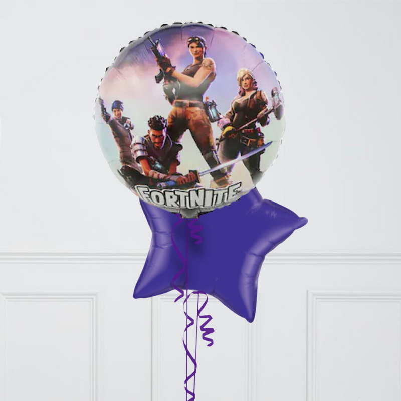Fortnite Victory Royale Stars Inflated Foil Balloon Bunch