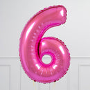 Create Your Own Fuchsia Birthday Balloon Numbers