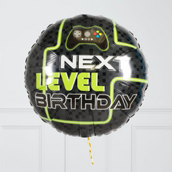 Gamer Birthday Stars Inflated Foil Balloon Bunch