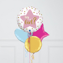 Gender Reveal Inflated Foil Balloon Bunch