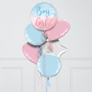 Gender Reveal Pastel Inflated Foil Balloons
