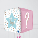 Gender Reveal Stars Inflated Foil Balloon Bunch