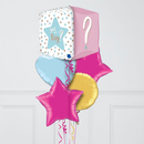 Gender Reveal Stars Inflated Foil Balloon Bunch