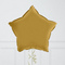 Gold & Olive Stars Inflated Foil Balloon Bunch