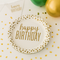 Golden Confetti Birthday Party 9'' Plates (set of 8)