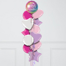 Gradient Happy Birthday Inflated Foil Balloon Bunch