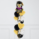 Graduation Owl Inflated Foil Balloon Bunch