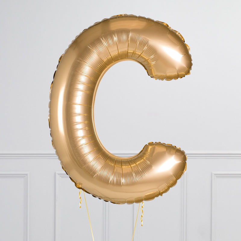 Inflated Gold Letter Balloons