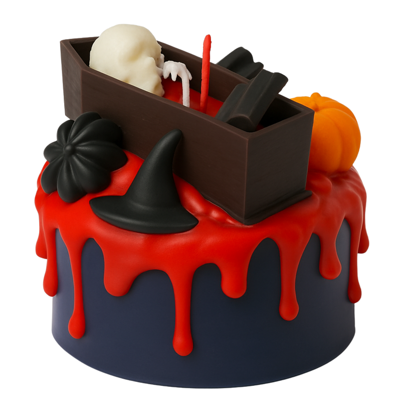 Halloween Bloody Cake Shaped Candle