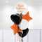 Halloween Personalised Bubble Black Confetti Balloon Bouquet