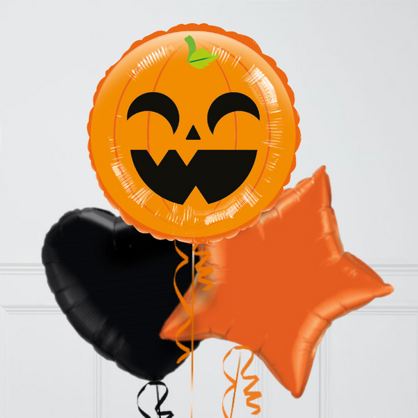 Halloween Pumpkin Foil Balloon Bunch