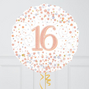 Happy 16th Birthday Rose Gold Inflated Foil Balloon Bunch