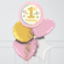 1st Birthday Pink Hearts