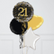 Happy 21st Birthday Glitz & Glam Inflated Foil Balloon Bunch
