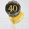 Happy 40th Birthday Glitz & Glam Inflated Foil Balloon Bunch