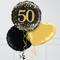 Happy 50th Birthday Glitz & Glam Inflated Foil Balloon Bunch