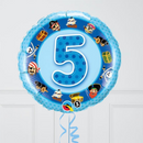 Happy 5th Birthday Pirate Inflated Foil Bunch