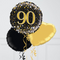 Happy 90th Birthday Glitz & Glam Inflated Foil Balloon Bunch
