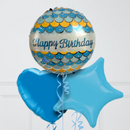 Happy Birthday Blue Balloon Bouquet