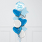 Happy Birthday Blue Confetti Inflated Foil Balloons