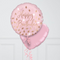 Happy Birthday Blush Pastel Pink Inflated Foil Balloon Bunch